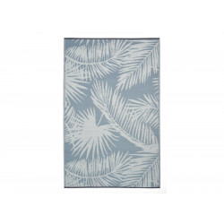 Tapis ext 180x120 palmier bleu