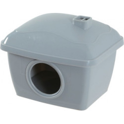 Maison hamster plastiq gris